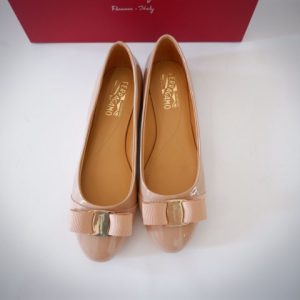 SALVATORE FERRAGAMO VARINA BALLET FLAT SHOES