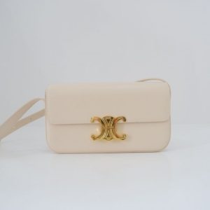 [SALE] CELINE TRIOMPHE SHOULDER BAG IN NATURAL CALFSKIN