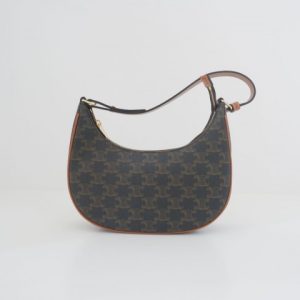 [SALE] CELINE AVA BAG IN TRIOMPHE CANVAS AND CALFSKIN