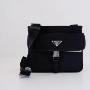 PRADA RE-NYLON AND SAFFIANO LEATHER BAG