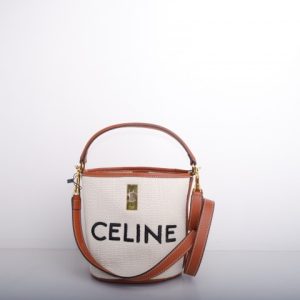 [SALE] CELINE BUCKET 16 BAG IN TEXTILE WITH CELINE JACQUARD