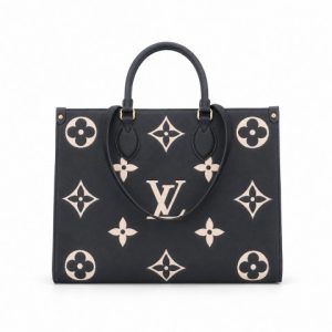 LOUIS VUITTON ONTHEGO MM BICOLOR MONOGRAM EMPRIENTE LEATHER