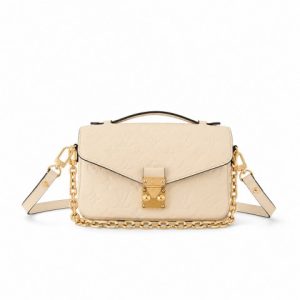 LOUIS VUITTON POCHETTE METIS EAST WEST MONOGRAM EMPREINTE LEATHER