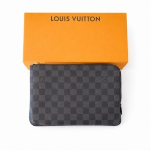 LOUIS VUITTON POCHETTE JOUR PM DAMIER GRAPHITE CANVAS