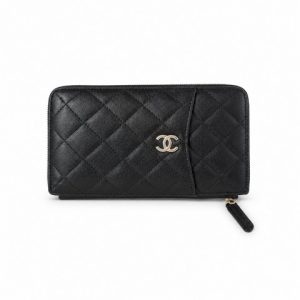CH CAVIAR LONG WALLET LOGO CARD HOLDERS