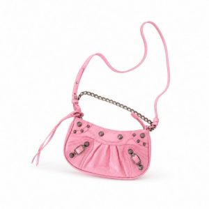 BALENCIAGA LE CAGOLE MINI PURSE WITH CHAIN