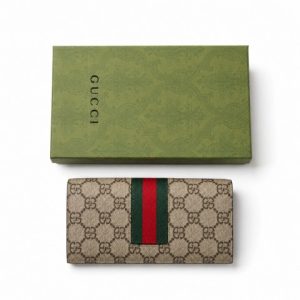 GUCCI 408836 VERTICAL GG SUPREME WALLET