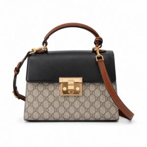 GUCCI PADLOCK GG SUPREME TOP HANDLE BAG