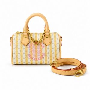 LOUIS VUITTON NANO SPEEDY OTHER MONOGRAM CANVAS WITH A MINI VERSION OF THE ICONIC MONOGRAM