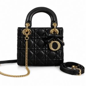DIOR MINI LADY BAG WITH CHAIN
