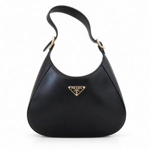 PRADA LEATHER SHOULDER BAG