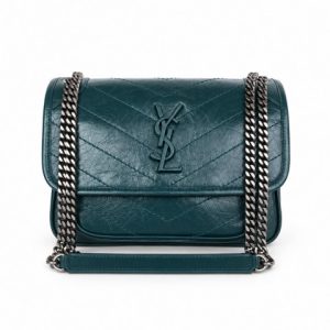 YSL NIKI CRINKLED SMALL SHOULDER BAG