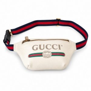 [SALE] GUCCI PRINT MINI LEATHER BELT BAG
